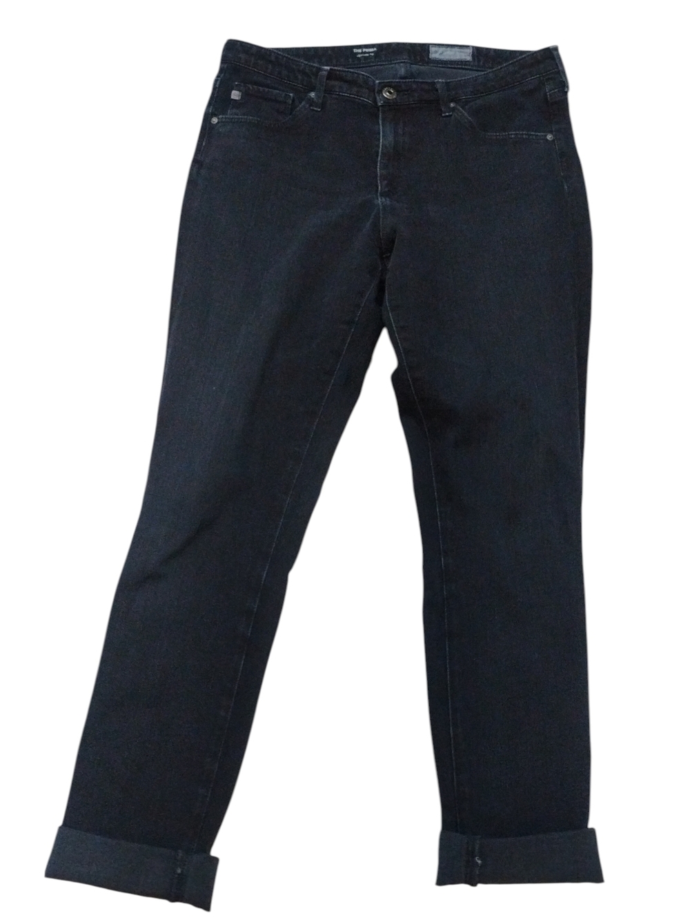 Adriano Goldschmied AG Dark Blue Women's Straight Leg Cuffed Jeans SZ 29 R